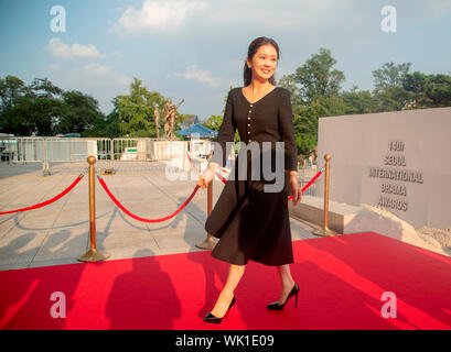 Na-Ra Jang, 28 août 2019 : chanteuse et actrice sud-coréenne Jang Na-Ra au Seoul International Drama Awards 2019 à Séoul, Corée du Sud. Credit : Lee Jae-Won/AFLO/Alamy Live News Banque D'Images