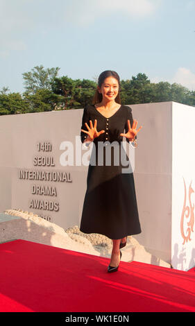 Na-Ra Jang, 28 août 2019 : chanteuse et actrice sud-coréenne Jang Na-Ra au Seoul International Drama Awards 2019 à Séoul, Corée du Sud. Credit : Lee Jae-Won/AFLO/Alamy Live News Banque D'Images