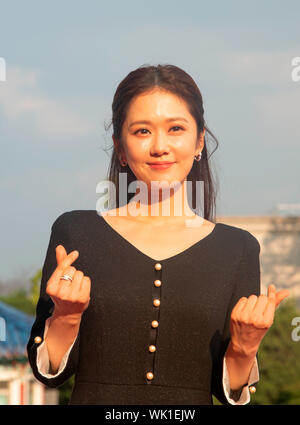 Na-Ra Jang, 28 août 2019 : chanteuse et actrice sud-coréenne Jang Na-Ra au Seoul International Drama Awards 2019 à Séoul, Corée du Sud. Credit : Lee Jae-Won/AFLO/Alamy Live News Banque D'Images