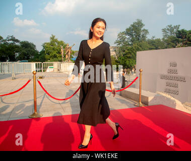 Na-Ra Jang, 28 août 2019 : chanteuse et actrice sud-coréenne Jang Na-Ra au Seoul International Drama Awards 2019 à Séoul, Corée du Sud. (Photo de Lee Jae-Won/AFLO) (CORÉE DU SUD) Banque D'Images