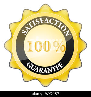 Illustration de 100  % satisfaction garantie Droit d'inscription Banque D'Images