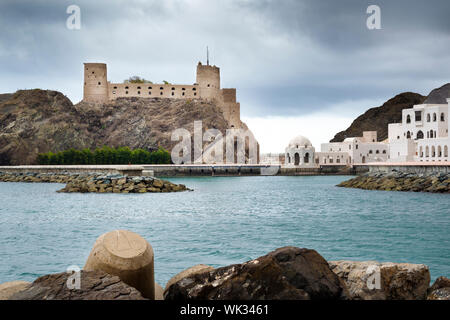 Photo de fort Jalali à Muscat, Oman Banque D'Images