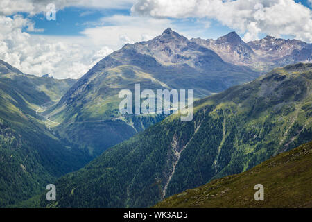 Fahrt auf den von Sölden Ötztal, Tyrol, de Gaislachkogel, Österreich Banque D'Images