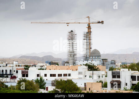 Photo d'une mosquée en construction à Muscat, Oman Banque D'Images