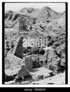 L'Iraq. Babylone. Marquage lion basalte Daniel's den Banque D'Images