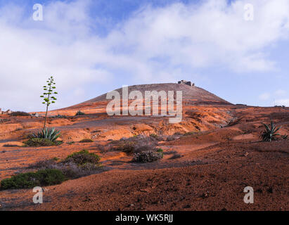 Photos du château à Lanzarote, la vue vous pouvez profiter il y est tout simplement magnifique. Banque D'Images