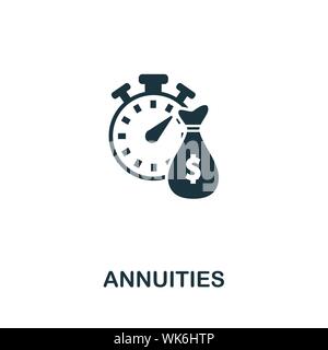 Icône vecteur rentes symbole. Signe de la création de revenus passifs collection d'icônes. Pourvus d''une télévision et d'ordinateur pour l'icône des rentes sur mobile Illustration de Vecteur