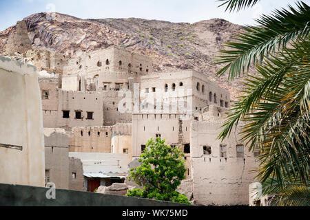 Bâtiments de Birkat al mud en Oman Banque D'Images