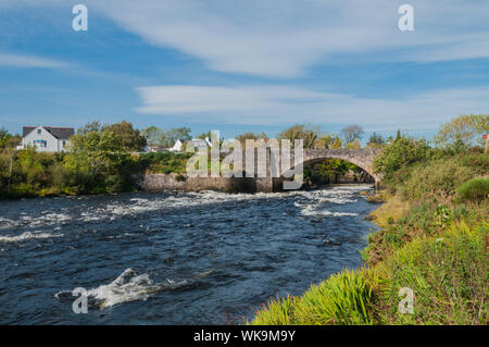 River Ewe Poolewe Village Ross & Cromarty Highland Ecosse Banque D'Images