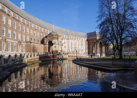 Bristol City Council Building Maison Cabot College Green Bristol Avon Angleterre Banque D'Images