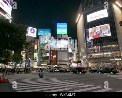 Japon - photo de Sean Sprague Shibuya, Tokyo, par nuit. Banque D'Images