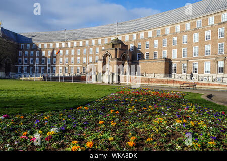 Bristol City Council Building Maison Cabot College Green Bristol Avon Angleterre Banque D'Images