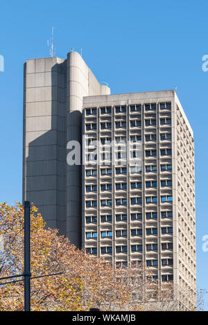Maison de ville conçu brutaliste, ville de Sydney Bureaux Conseil, Kent Street Sydney, Australie construit en 1975 Architectes Ancher Mortlock et Woolley Banque D'Images