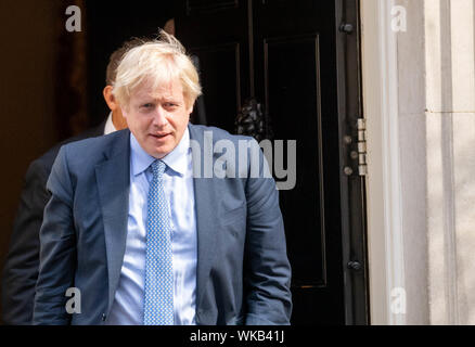 Londres le 4 septembre 2019, Boris Johnson MP PC Premier ministre laisse 10 Downing Street, London Credit Ian Davidson/Alamy Live News Banque D'Images