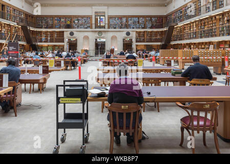 David Scott Mitchell a fait don de sa collection entière et une dotation à la bibliothèque d'État de Nouvelle-Galles du Sud et en 1910 la bibliothèque Mitchell a été construit en son nom Banque D'Images