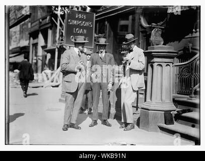 Jas. Radley sur rue avec d'autres, New York Banque D'Images