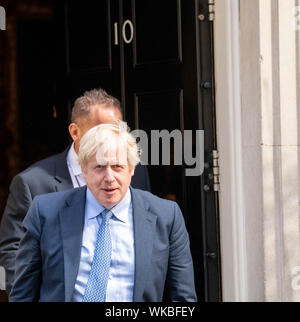 Londres le 4 septembre 2019, Boris Johnson MP PC Premier ministre laisse 10 Downing Street, London Credit Ian Davidson/Alamy Live News Banque D'Images