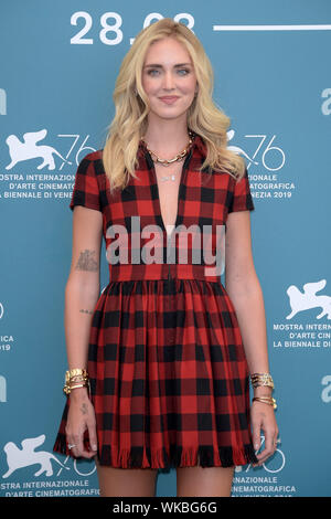 Venise, Italie. 08Th Sep 2019. 76e Festival du Film de Venise 2019, une séance de film 'Chiara Ferragni - non reportées". Crédit photo : Chiara Ferragni : agence photo indépendante/Alamy Live News Banque D'Images