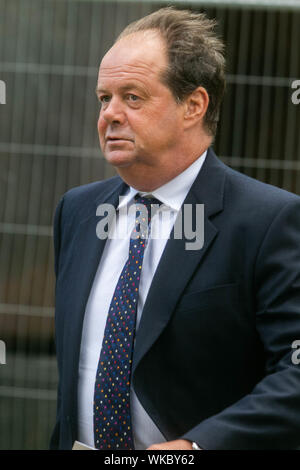 Westminster London, UK. 4 septembre 2019. Stephen Hammond, député de Wimbledon l'un des 21 députés rebelles conservateurs qui ont expulsé du parti conservateur Aprty après le vote avec l'opposition au Parlement pour tenter de bloquer un no deal Brexit énoncées par le premier ministre Boris Johnson le 31 octobre Crédit : amer ghazzal/Alamy Live News Banque D'Images