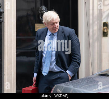 Downing Street, London, UK. 4 septembre 2019. PM Boris Johnson ne laisse pas de 10 Premiers ministres hebdomadaire des questions au Parlement. Credit : Malcolm Park/Alamy Live News. Banque D'Images