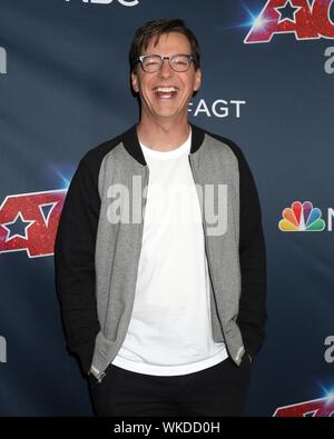 Los Angeles, CA. 3e, 2019 Sep. Sean Hayes aux arrivées d'AMERICA'S GOT TALENT en direct, le Kodak Theater à Hollywood et Highland Center, Los Angeles, CA Septembre 3, 2019. Credit : Priscilla Grant/Everett Collection/Alamy Live News Banque D'Images