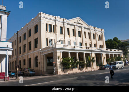 Strand Hotel - le seul hôtel cinq étoiles de Myanmar Banque D'Images