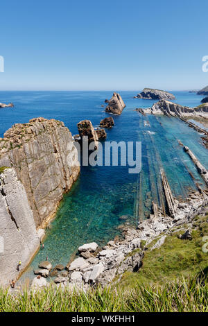 Littoral au nord de l'Espagne Banque D'Images