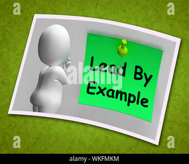 Prêcher par l'exemple et inspirer Mentor Sens Photo Banque D'Images