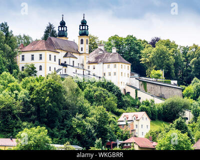 Image de l'église de pèlerinage Maria Hilf à Passau, Allemagne Banque D'Images