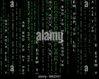 Matrice de fond sens Hi Tech et hautes technologies Banque D'Images