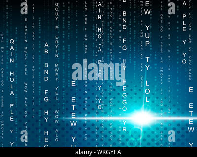 Signification des bougies de haute technologie et la technologie Burst léger Banque D'Images