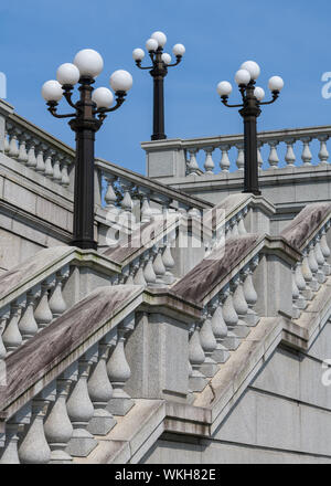 Escalier extérieur la Pennsylvania State Capitol de Harrisburg, Pennsylvanie Banque D'Images