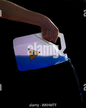 Avec biohazard content Banque D'Images