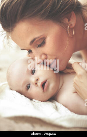 Mère avec bébé Banque D'Images