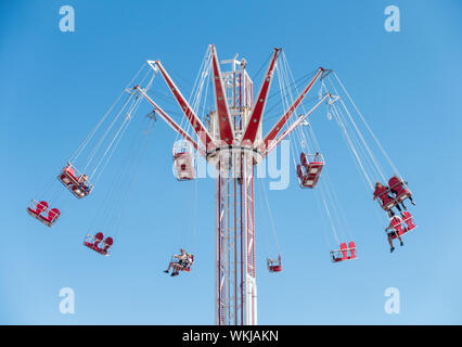 Star Flyer ride au front de mer fête foraine de Bridlington East Yorkshire 2019 Banque D'Images