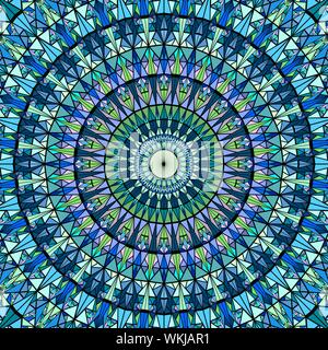 Sol carrelé ronde dynamique colourful abstract background pattern circulaire - conception graphique vecteur hypnotique Illustration de Vecteur