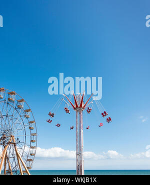 Star Flyer ride au front de mer fête foraine de Bridlington East Yorkshire 2019 Banque D'Images