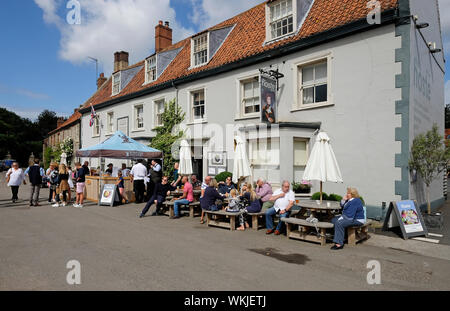 the hoste arms, marché de burnham, nord de norfolk, angleterre Banque D'Images
