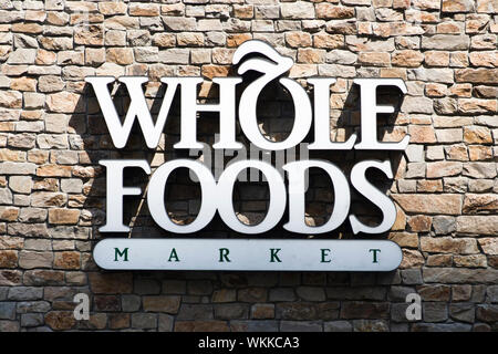 Détail de Whole Foods Market store à New York, USA. Banque D'Images