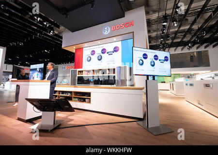 Berlin, Allemagne. 08Th Sep 2019. Conférence de presse Bosch à l'IFA Berlin (Photo par Beata Siewicz/Pacific Press) Credit : Pacific Press Agency/Alamy Live News Banque D'Images