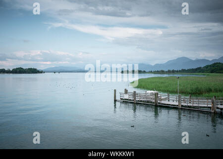 Une image de l'Chiemsee en Bavière, Allemagne Banque D'Images