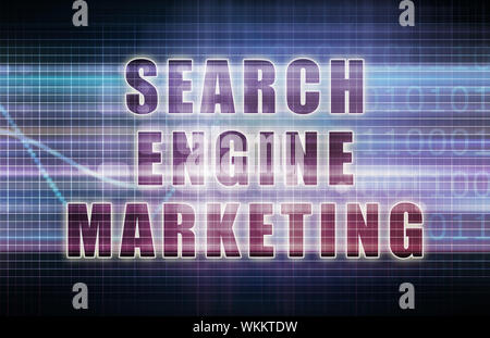 Search Engine Marketing ou SEM pour affaires Chart Banque D'Images