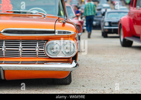 1959 parkwood Chevrolet station wagon à un american car show. UK Banque D'Images