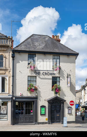 Le Crown Inn. Cirencester, Cotswolds, Gloucestershire, Angleterre Banque D'Images