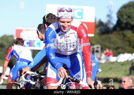 Arnaud Demare FDJ - Groupama pendant la randonnée à vélo classique Bretagne ouest-france , 2019 - Plouay Plouay (248.1Km) , le 1 septembre- Photo Laurent Lairys / DPPI Banque D'Images