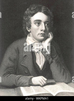 JOHN KEATS (1795-1821) poète romantique anglais Banque D'Images