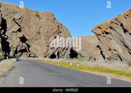 Passez dans le Kuiseb Canyon Kuiseb, Namibie Banque D'Images