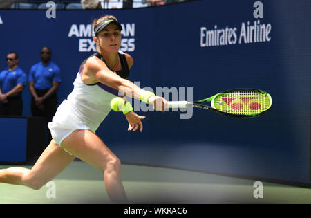 New York, USA. 06Th Sep 2019. Flushing Meadows New York US Open Tennis Jour 10 04/09/2019 Belinda Bencic (SUI) alors qu'elle remporte le match de quart de finale : Crédit Roger Parker/Alamy Live News Banque D'Images