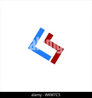 CS et SC initiale basée sur l'icône de création lettre logo vector designs Illustration de Vecteur