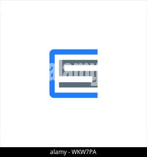 CS et SC initiale basée sur l'icône de création lettre logo vector designs Illustration de Vecteur